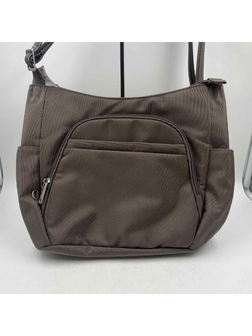 Travelon Crossbody Nylon Women's Taupe New with Tags Solid Purse